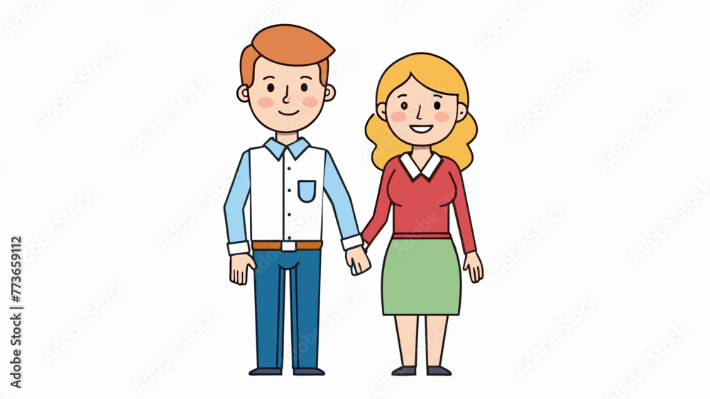 man and woman hold hands vector illustration man and woman hold hands vector illustration