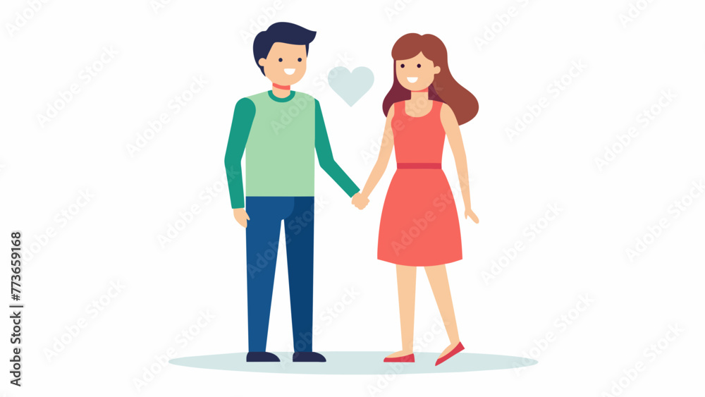 man and woman hold hands vector illustration man and woman hold hands vector illustration