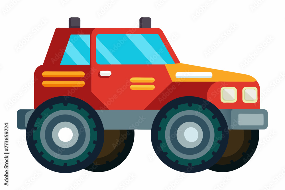 terrain vehicle vector illustration