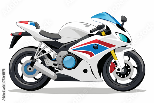 motorcycle bike vector illustration © Shiju Graphics
