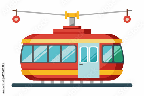 cable car vector illustration
