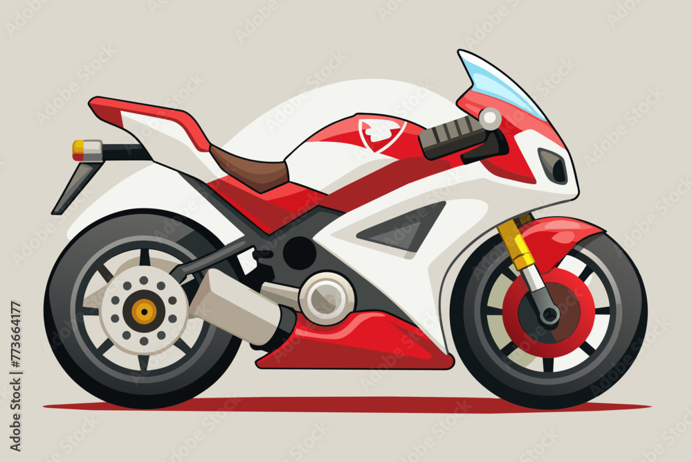 ducati streetfighter bike vector illustration