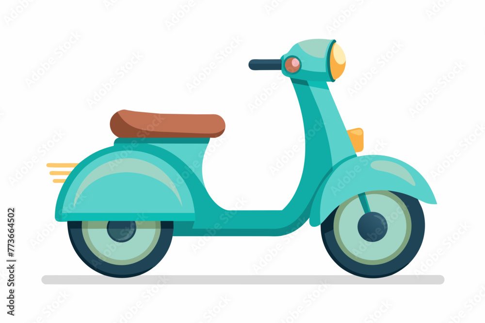 electric scooter vector illustration