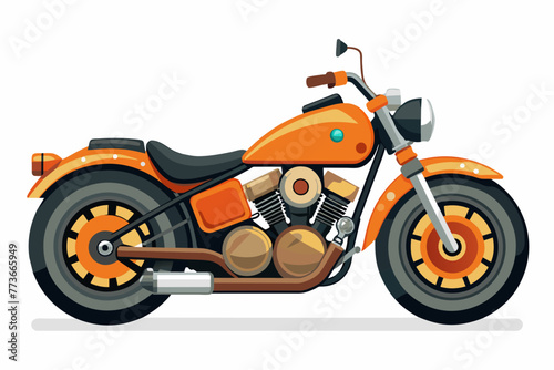 harley davidson bike illustration