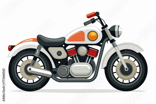 harley davidson bike vector illustration © Shiju Graphics