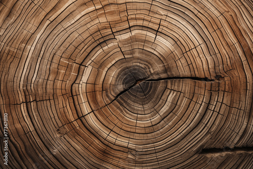 cross section of tree trunk showing rings