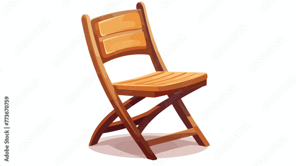 Folding chair icon image flat cartoon vactor illust Stock Vector ...