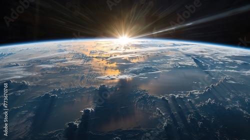 Earth background from space 