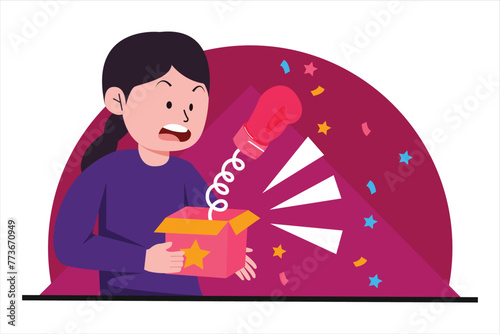 April Fools Flat Illustration Design