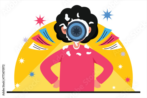 April Fools Flat Illustration Design