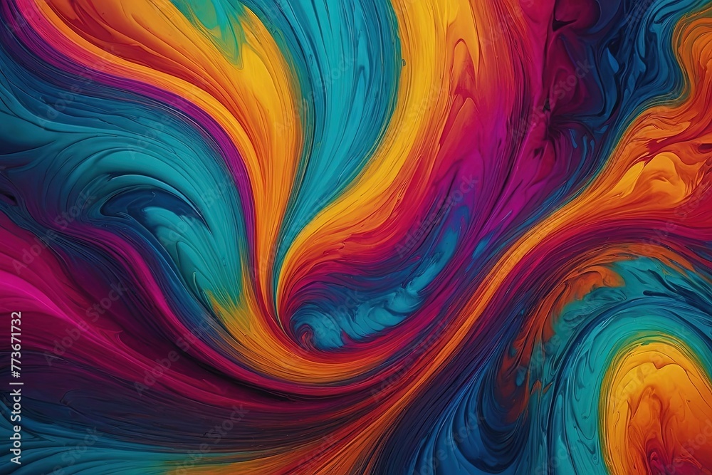 Obraz premium Abstract Vibrant Gradient Colour Wallpaper Background