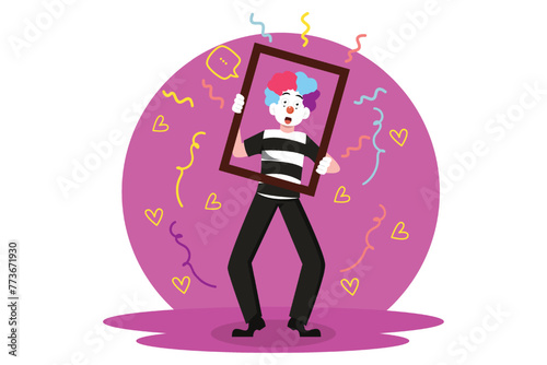 April Fools Flat Illustration Design