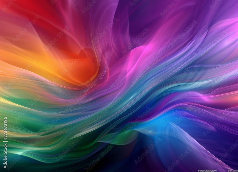 Obraz premium A colorful swirl of light and color