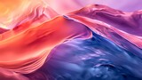 A symphony of liquid colors in a minimalistic setting, forming a gradient wave that is both visually striking and serene, capturing the essence of beauty in motion.
