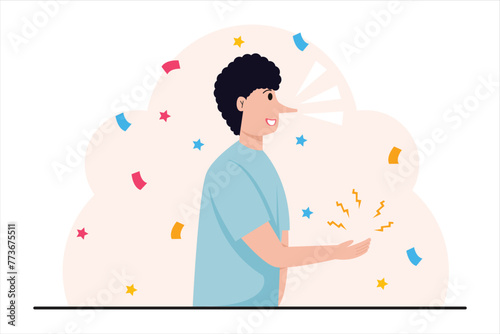 April Fools Flat Illustration Design
