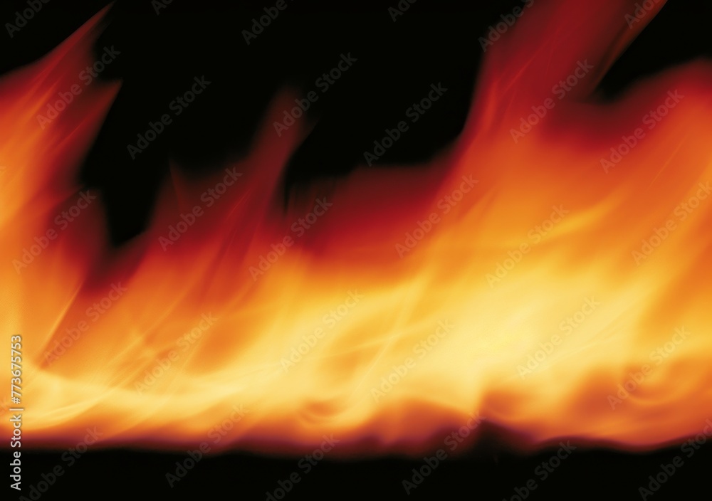 Fototapeta premium A close up of a flame with orange and red colors