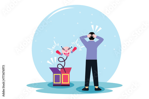 April Fools Flat Illustration Design