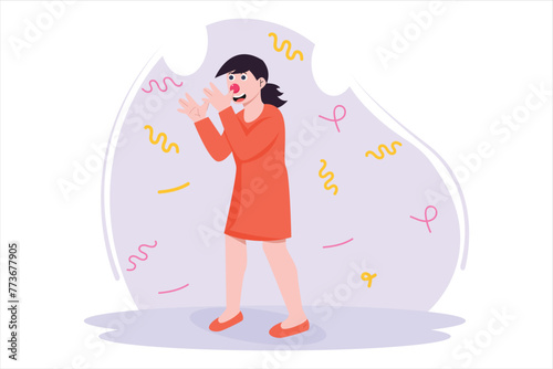 April Fools Flat Illustration Design