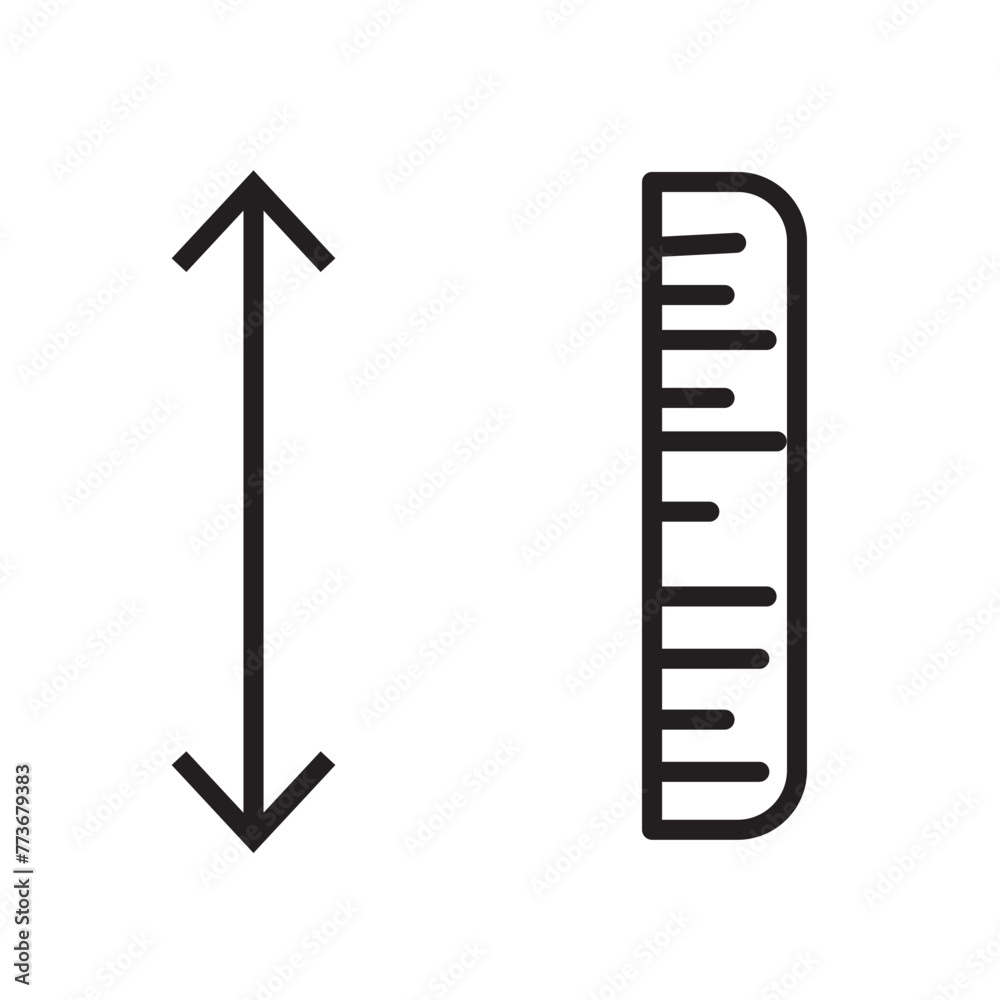 height icon vector design templates height icon vector design templates