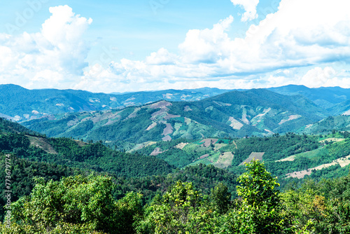 Mountain view at Sapan Nan province background, Thailand