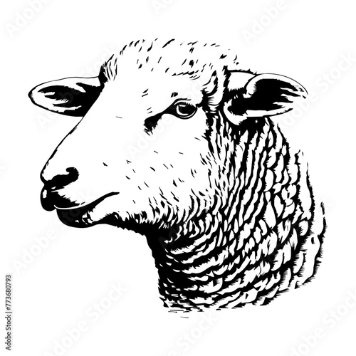 black and white sheep