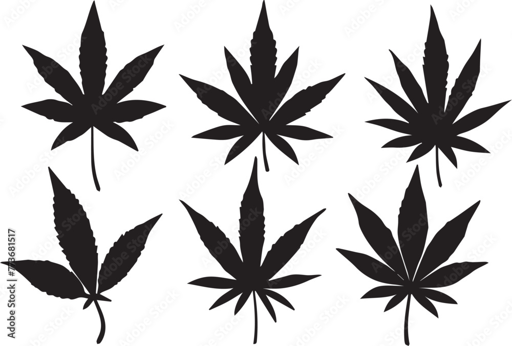 cannabis leaf vector illustration cannabis leaf vector illustration