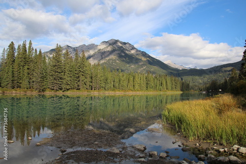 Reflections On The Bow River, Banff National Park, Alberta © Michael Mamoon