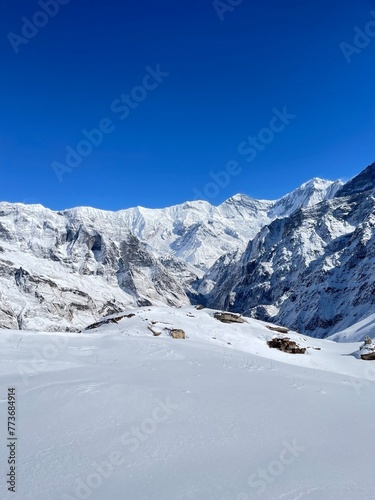 snow covered mountains © ramesh