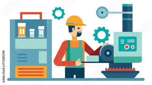 A worker is shown using stateoftheart machinery in the fifth photo with a sign in the background that reads Efficient technology allows for