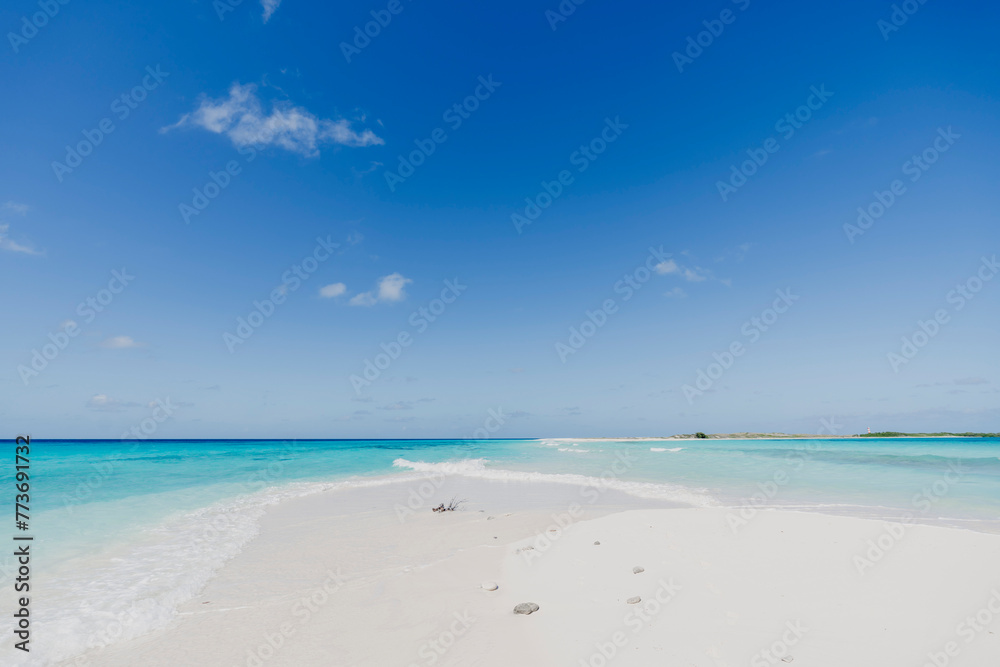 Paradise beach in the Caribbean Sea Paradise beach in the Caribbean Sea