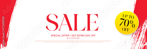 sale banner layout design vector illustration