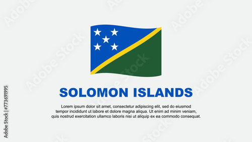 Free Download Solomon Islands Flag Abstract Background Design Template. Solomon Islands Independence Day Banner Social Media Vector Illustration. Solomon Islands Background - GFXLoad