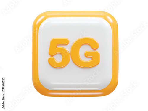 5g icon rendering 3d illustration element