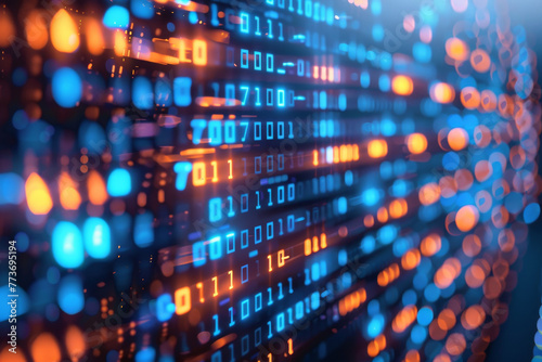 Wallpaper Mural Abstract Design of Data Structures and Technology
 Torontodigital.ca