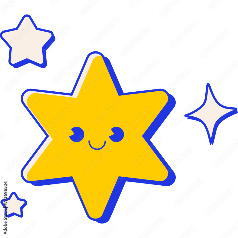 Cute Star Illustration Cute Star Illustration