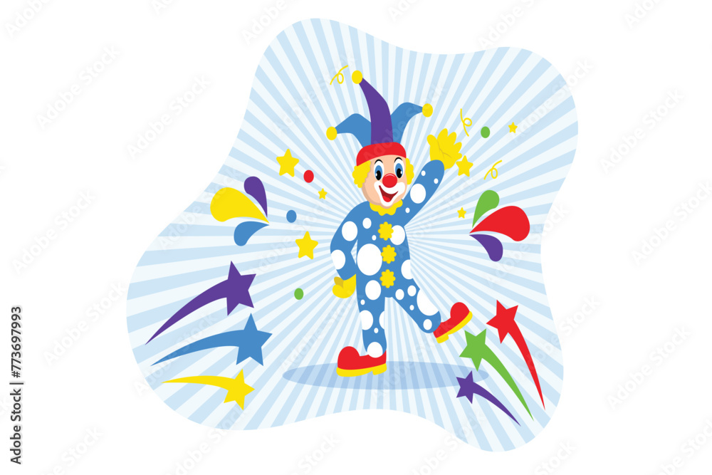 April Fools Flat Design Illustration April Fools Flat Design Illustration