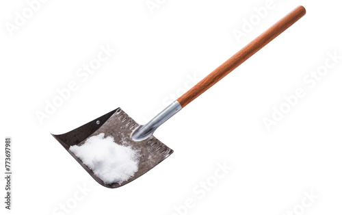 Durable Snow Shovel Blade Isolated on Transparent Background