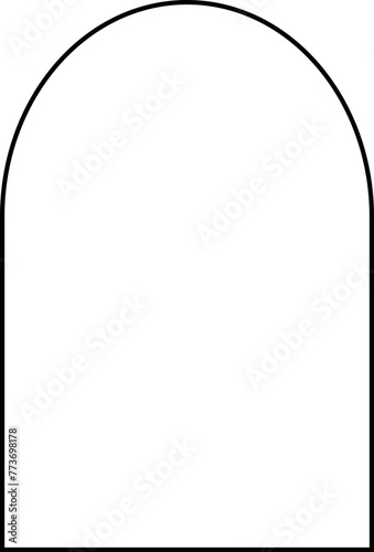 arch simple shape line vector