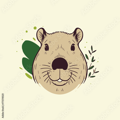 Adobe Illustrator ArtAmazonica capybara vectorized image, capybara logo for graphic design, capybara designs for prints and commercial publications, vectorized capybarawork