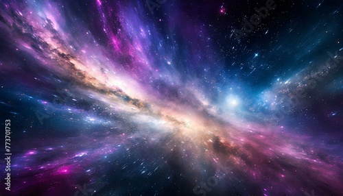 colorful galaxy background - space background astronomy designs - depth of space - generative ai