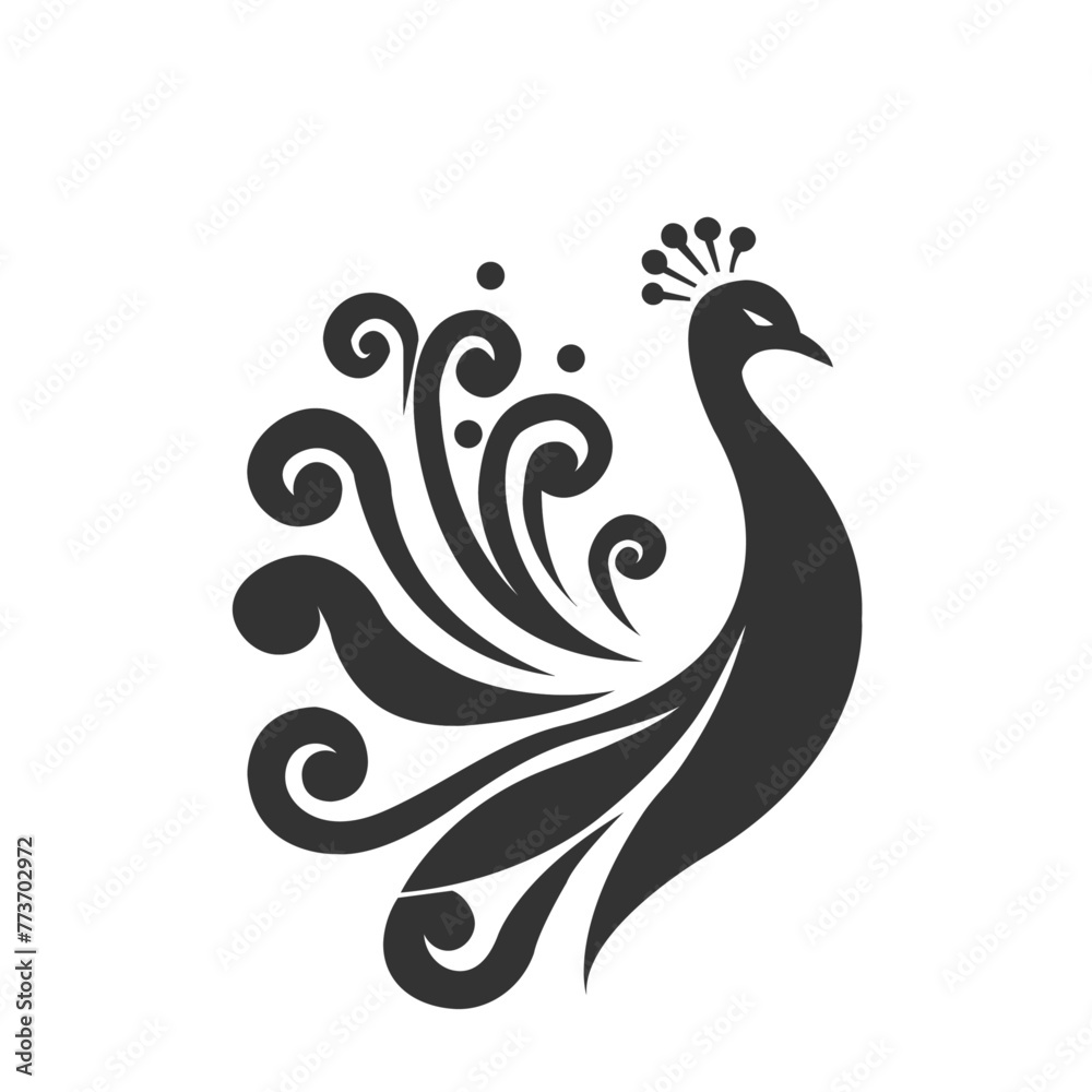 illustration of a peacock illustration of a peacock
