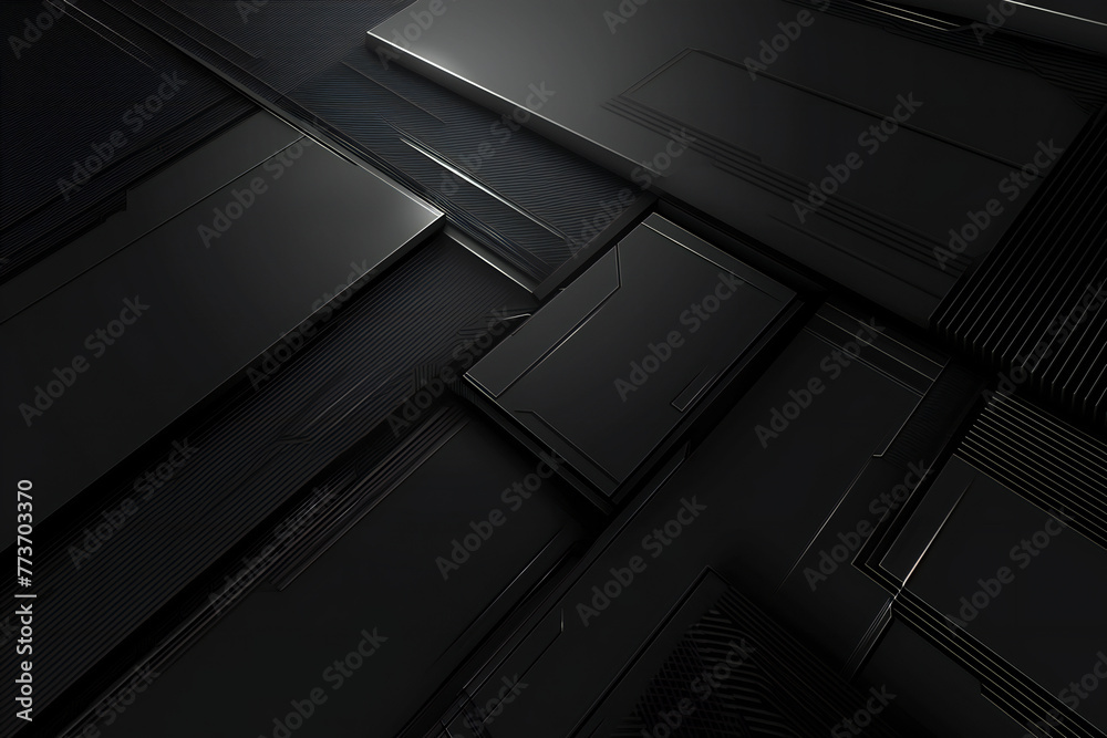abstract black background, futuristic backdrop Stock Illustration ...