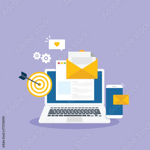 Email and messaging, Email marketing campaign, Working process, New email message 