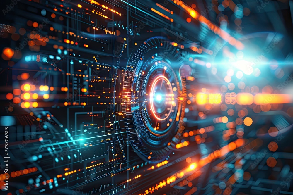 Futuristic Science and Technology PowerPoint Background Futuristic Science and Technology PowerPoint Background