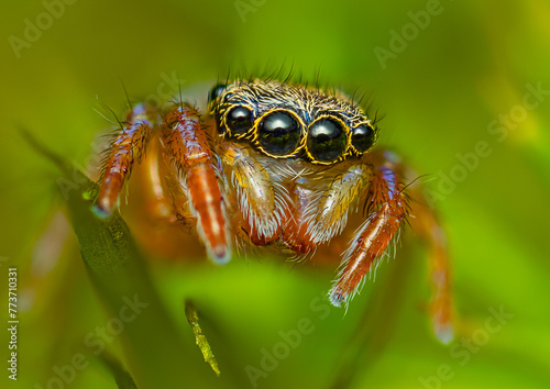 Black-palped Jumping Spider - Pseudeuophrys erratica © lukjonis