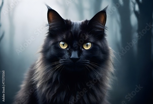 A black scary cat © Muhammad