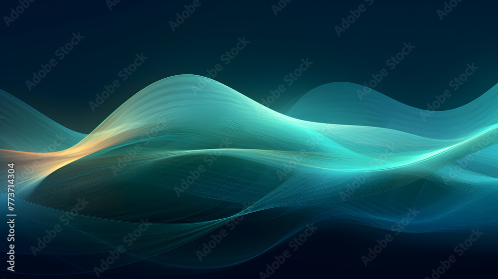 Digital blue green glowing wave abstract graphic poster web page PPT background Digital blue green glowing wave abstract graphic poster web page PPT background