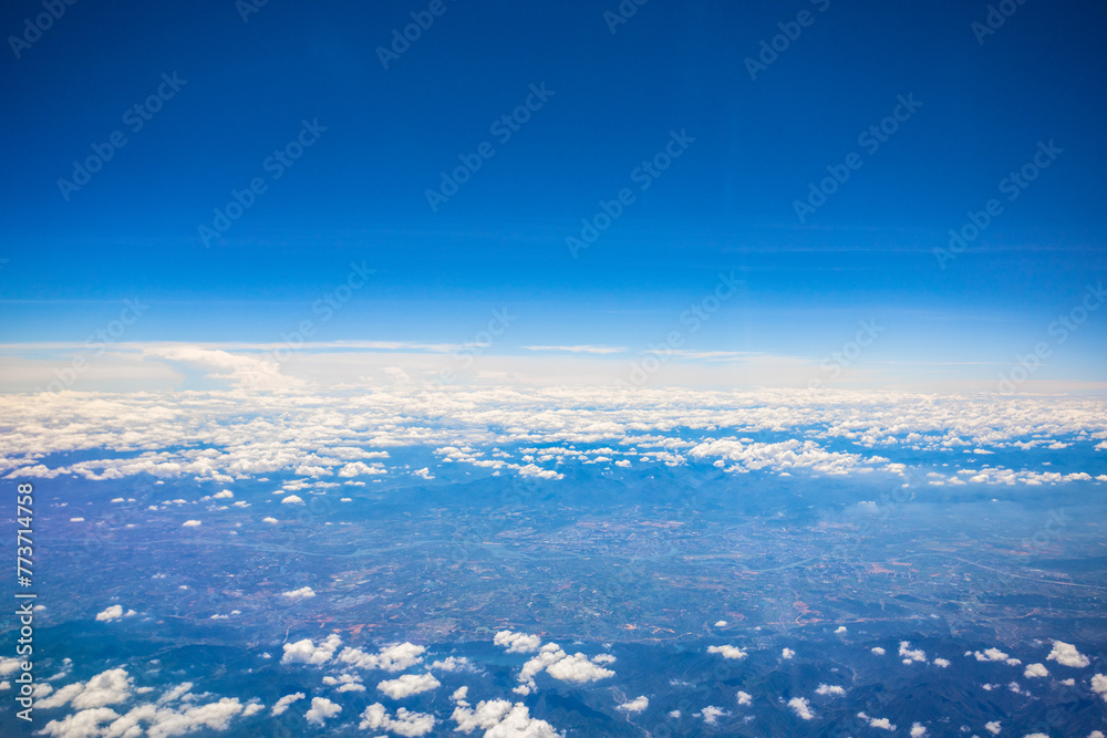 Flight - overlooking the sea of clouds Flight - overlooking the sea of clouds