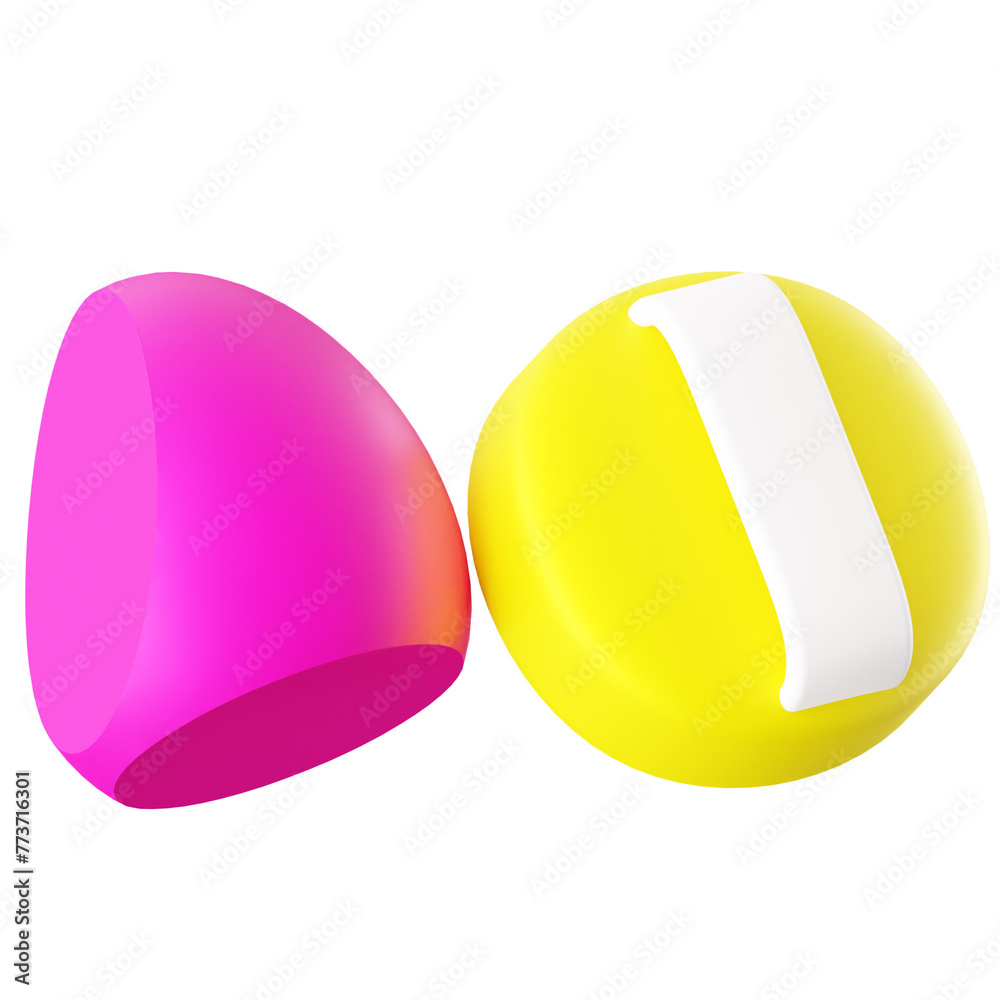 3D Icon Beauty Blender Illustration