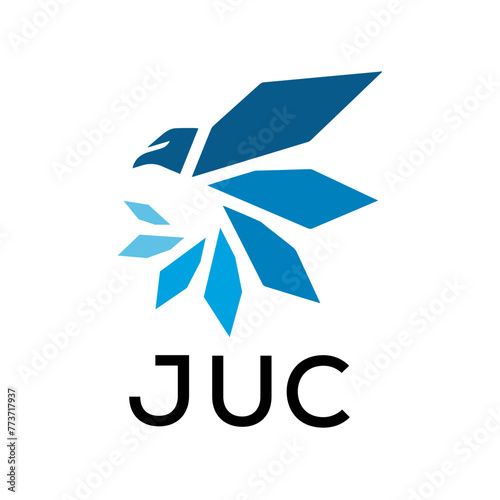 JUC  logo design template vector. JUC Business abstract connection vector logo. JUC icon circle logotype.
 photo